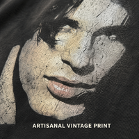T-shirt graphique vintage noir délavé au soleil, en coton 100% tricoté lâche et respirant, 300 GSM, RAMAX, pour homme, style streetwear
