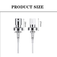Pompa Parfum Plastik Aluminium Crimp Dosis Besar 20MM 20.8MM 21MM Buatan Pabrik Laris Manis - MOQ10000PCS