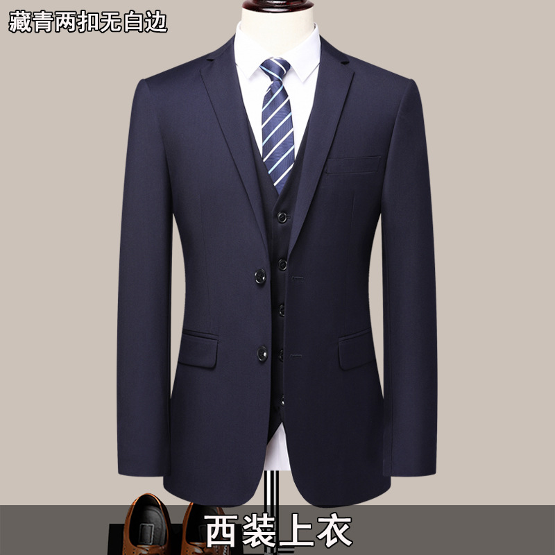 Manteau une pièce bleu marine coloré à deux boutons