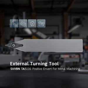 Herramienta de Torneado Externo SVVBN TA5116 con Inserto Positivo para Mecanizado de Metales - Product Image 3