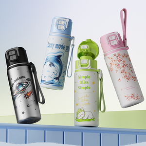 Vaso Infantil de Acero Inoxidable con Aislamiento al Vacío de Doble Uso, 700 ml, a Prueba de Fugas, con Apertura de un Toque, Ligero y Portátil - Product Image 6