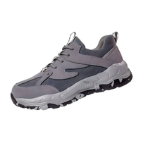 Chaussures de sécurité multi-styles en acier pour hommes, avec embout de protection, en maille tissée, résistantes à la perforation et antidérapantes, pour usage industriel