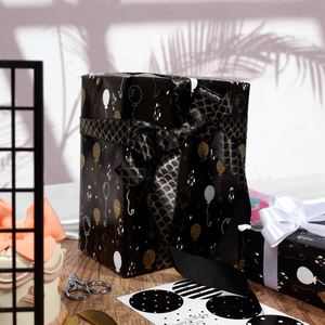 Alta calidad al por mayor 80g papel de Arte de Navidad tejido 43*300cm regalo de lujo personalizado cumpleaños embalaje rollo de papel de regalo - Product Image 5