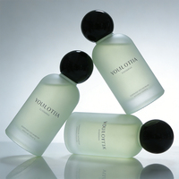 Makronen-Farbige Mattierte Parfümflasche 50ml mit Natürlichem Rundem Verschluss Leere Glas-Parfümflasche mit Individuellem Logo und Verpackungsbox