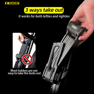Verrou de vélo pliable à quatre chiffres antivol ETOOK WHEEL, verrou à combinaison <span class=keywords><strong>sans</strong></span> <span class=keywords><strong>clé</strong></span> pour <span class=keywords><strong>moto</strong></span> et vélo - Product Image 5