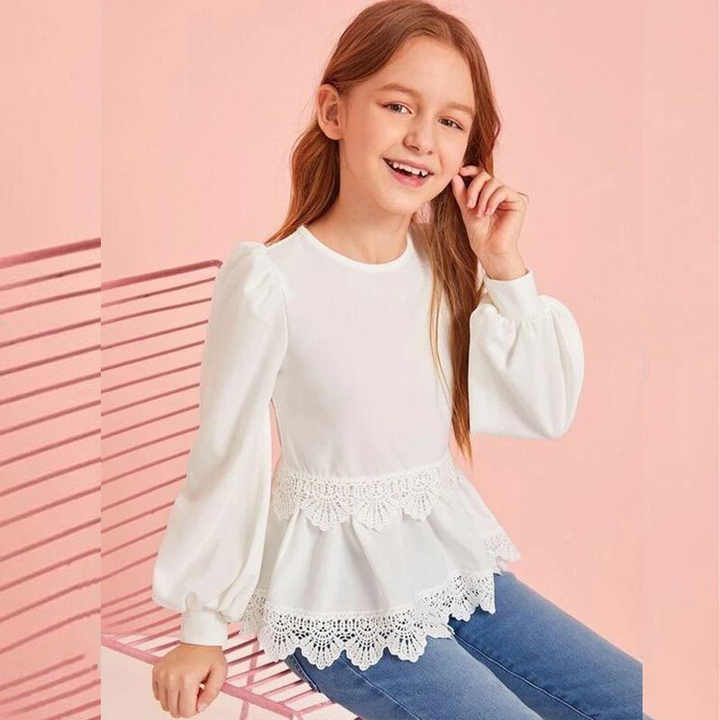 girls frilly tops