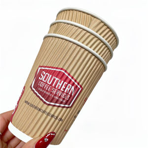 Papier Carton papier tasse jetable Double paroi tasse à café isolé emporter tasse à café - Product Image 2