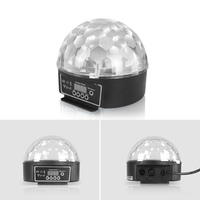 Lumière Disco en cristal LED 6*3 RGBWOP, boule magique, décoration de fête de mariage