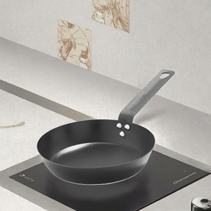 Sartén de Acero al Carbono Pre-sazonada al por Mayor, Diseño Coreano Negro, Capacidad de 1-2L, Apta para Gas e Inducción - Product Image 3