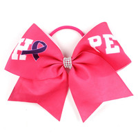 Nœud papillon rose pour la sensibilisation au cancer du sein, accessoire de cheveux rose pour filles, nœud papillon rose pour le soutien du cancer du sein