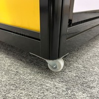 Comptoir d'exposition pliable pour produits électroniques à prix abordable, vitrine en verre pour téléphones portables, présentoir pour téléphones mobiles