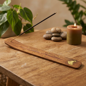 Wooden Incense <b>Stick</b> Holder Sandalwood Hand Made Aromatic <b>Diffuser</b> All Season Use - Product Image 2