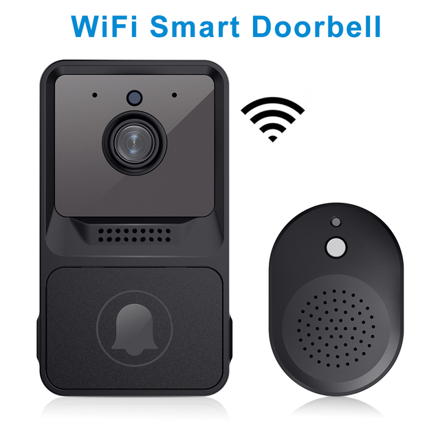 Smart WiFi Video Doorbell with Ding Dong Receiver 480P HD App Control Home Security Camera Doorbell Camera Kit for Apartment