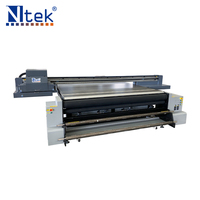 Impresora UV Híbrida Ntek 3321R, Máquina de Impresión en Espuma, Impresión UV en MDF, Impresora UV de Rollo a Rollo