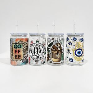 Transparent Clear Beer Single <b>Wall</b> 16Oz Acrylic Plastic Can With Lid and Straw for <b>Vinyl</b> Dtf Sticker - Product Image 2