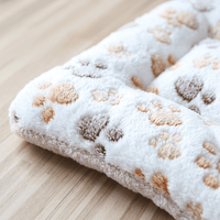 Couverture Douce pour Animaux de Compagnie, Tapis de Lit Chaud et Lavable pour Chien et Chat, Coussin de Couchage Réversible en Polaire Corail Épaissie pour Canapé et Caisse de Transport, Vente en Gros