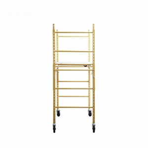 Andamio pintado de alta calidad, tubo de acero duradero para andamio de construcción, <span class=keywords><strong>plataforma</strong></span> de aluminio plegable móvil - Product Image 2