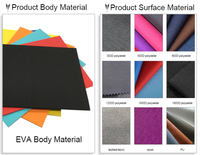 Étui de transport en plastique avec poignée sur mesure Étuis Eva à la mode pour stylo et écouteurs