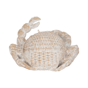 Statuetta Decorativa in Resina a Forma di Granchio, Scultura con Tema Costiero per Arredamento Casa, Ufficio, Scrivania, Studio, Scaffale, Tema Spiaggia - Product Image 4