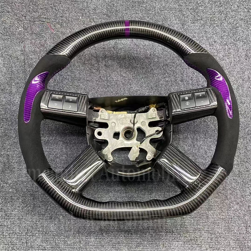 หนัง + คาร์บอนไฟเบอร์ + ลายเส้นสีม่วง + ตัวยึดสีม่วง + PU