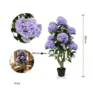 Nueva Planta Artificial de Hortensia de Plástico, Flor Artificial Personalizada, Árbol de Laurustinus, Decoración para Bodas, Jardinería, Paisajismo - Product Image 6