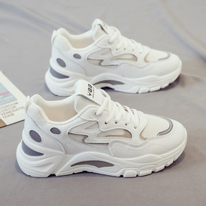Baskets pour femmes style Dunks, décontractées, sportives, blanches et noires, chaussures de course personnalisées - Product Image 6
