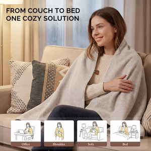 ผ้าห่มไฟฟ้าอัจฉริยะ พรีเมียม ผ้าฟลานเนล ซักได้ อุ่นเร็ว ควบคุมอุณหภูมิอัตโนมัติ ปิดอัตโนมัติเพื่อความปลอดภัย เหมาะสำหรับฤดูหนาว ใช้ในบ้าน - Product Image 5