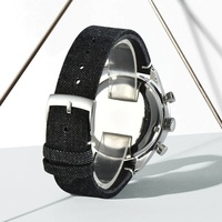 VK63 jam tangan kuarsa 40mm untuk pria, arloji mewah tanpa logo dengan pergerakan kuarsa VK63 Jepang untuk pria