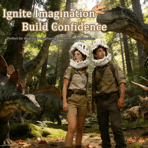 Gorro de Peluche con Forma de Esqueleto de Dinosaurio, 75cm/115cm, Regalo para Fiesta de Halloween, Varios Colores Disponibles, Directo de Fábrica - Product Image 2