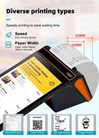 Terminal OEM ODM NB80 de 8 pouces à écran tactile pour caisses enregistreuses point de vente Android Pos Machines avec imprimante thermique 80mm