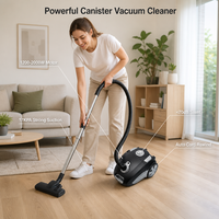 Aspirateur domestique à grande capacité avec interrupteur à commande au pied et enrouleur de câble, direct usine
