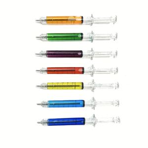 Stylo publicitaire créatif en forme de seringue, stylo bille en forme de tube coloré, vente en gros de papeterie - Product Image 6