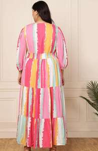 ชุดเดรสยาวสไตล์ชาติพันธุ์ ผ้าเรยอน พิมพ์ลายดอกไม้ สำหรับผู้หญิง สวมใส่สบายๆ หรือไปงานปาร์ตี้ - Product Image 6