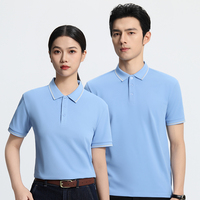 Polo Homme Uni 100% Coton Fibre de Glace Personnalisable avec Impression Broderie Logo OEM