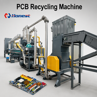 Usine de recyclage de circuits imprimés (PCB) pour déchets électroniques, équipement d'extraction de métaux à faible consommation pour cartes de circuits usagées