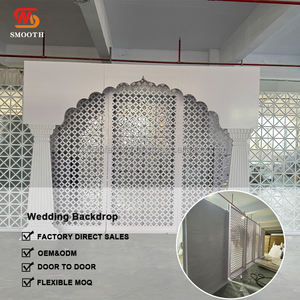 ลดกระหน่ำฉากหลังอะคริลิคสีขาวเรียบสำหรับงานแต่งงานและงานวันเกิดการออกแบบที่ถอดออกได้สำหรับตกแต่งงานปาร์ตี้ - Product Image 4