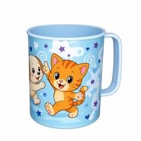 Gobelet en plastique pour enfants de 500 ml en PP réutilisable, écologique, sans BPA, à effet 3D, fabriqué en Chine, pour la promotion et les souvenirs