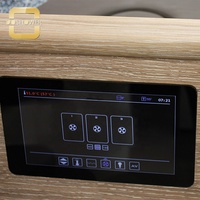 Table de massage chauffante électrique à télécommande, design simple et élégant, en bois, pour spa, salon et thérapie par le sable