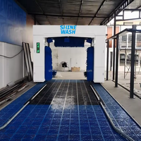 Machine de lavage de voitures professionnelle à conception améliorée avec système de contrôle PLC à distance et sécheur d'air pour station de lavage automobile