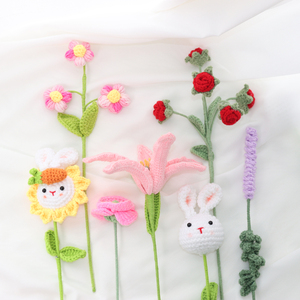 Carino fatto a mano finito Crochet frutta animali <span class=keywords><strong>fiori</strong></span> per gli amici regalo decorazione per la casa - Product Image 2