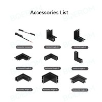 LED en aluminium DC 24V Ra90 Éclairage commercial moderne Rail en aluminium Tête mobile réglable Rail d'éclairage LED magnétique UN5