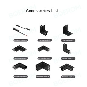 Alumínio LED DC 24V Ra90 Iluminação Comercial Moderna Trilha De Alumínio Ajustável Cabeça Movendo Magnética LED <span class=keywords><strong>Track</strong></span> Light UN5 - Product Image 6