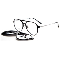 Ultem – monture de lunettes de soleil pour hommes avec Clip, lunettes magnétiques polarisées pour hommes, lunettes de Temple en titane