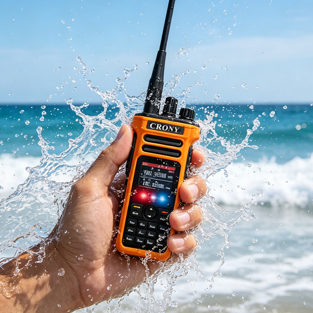 15W WP20 IP68 Submersible Waterproof Radio Noise Cancellation clear Communication Walkie Talkie Easy Pairing