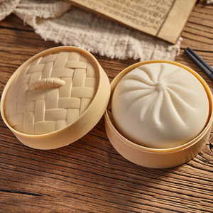 Pelota antiestrés de dumpling, juguete blandito de panecillo relleno al vapor, juguetes de panecillos para apretar para aliviar el estrés, para regalo de Halloween, proyecto de broma para sorprender a la gente - Product Image 3