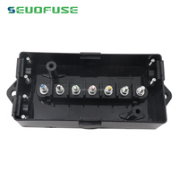 Couleur étanche 7pin remorque boîte de jonction ABS 7 voies électrique remorque boîte de jonction 7 broches câble boîte de connexion pour recâblage RV