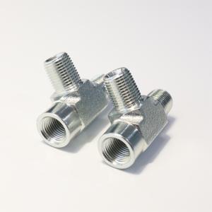 Carbone Acier Inoxydable NPTF Filetage Femelle \ Mâle Adaptateur Hydraulique Tube Tuyau Raccord Connecteur Réutilisable Pivotant Sertissage Tee - Product Image 2