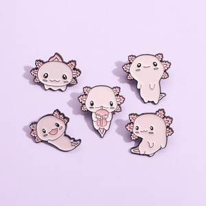 Offre Spéciale dessin animé émail nickelé en alliage de Zinc épingle à chapeau salamandre géante belle épinglette pour l'artisanat ou les cadeaux en métal - Product Image 1