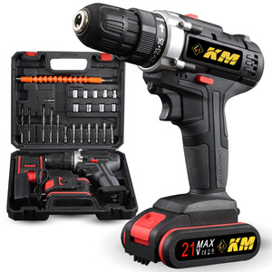 Km 21V Cordless Electric Drill 50Nm Torque Lithium Battery Impact Drill With Accessories For Household Use - Product Image 3
