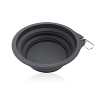 Bol pliable réglable pour animaux de compagnie, fournitures portables pour animaux de compagnie en plein air, bol pliable en silicone pour chien à alimentation lente